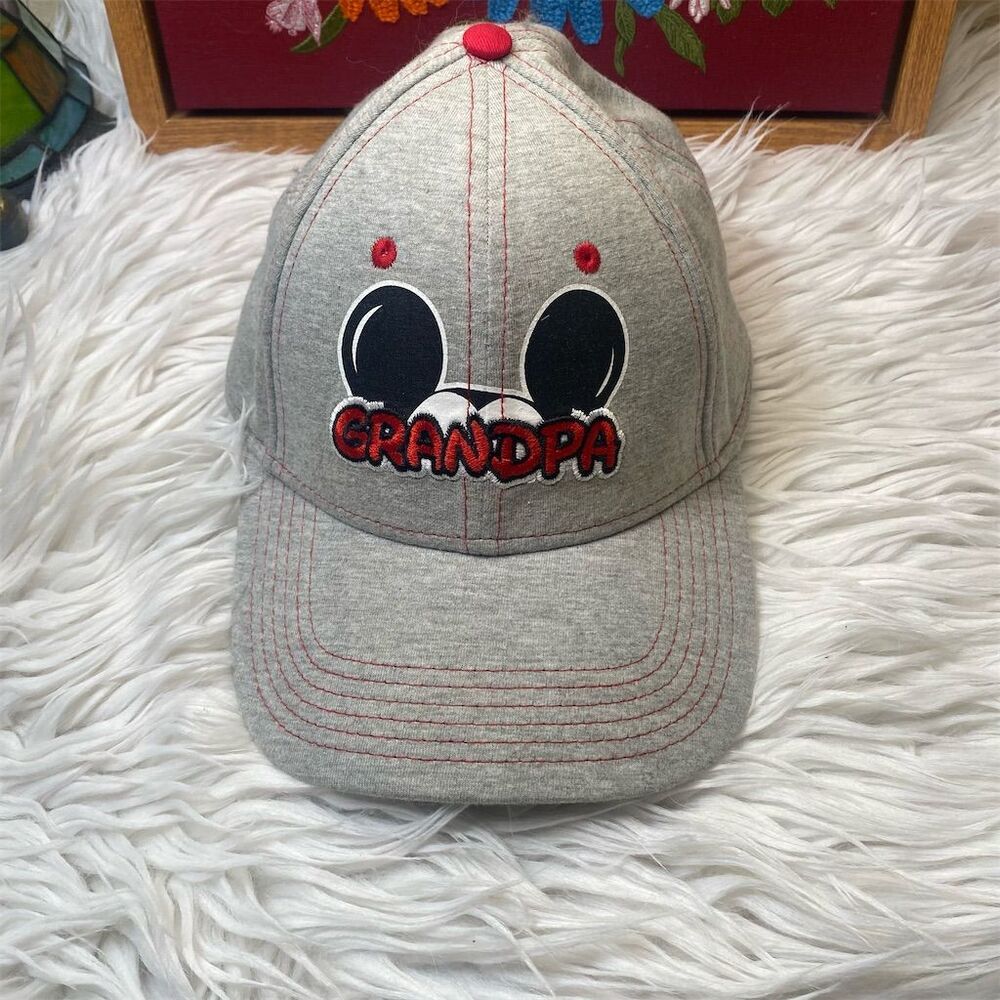 Disney Mickey Mouse Grandpa Gray Baseball Cap Adjustable